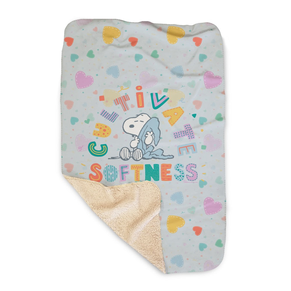 Snoopy Cultivate Softness Sherpa Blanket