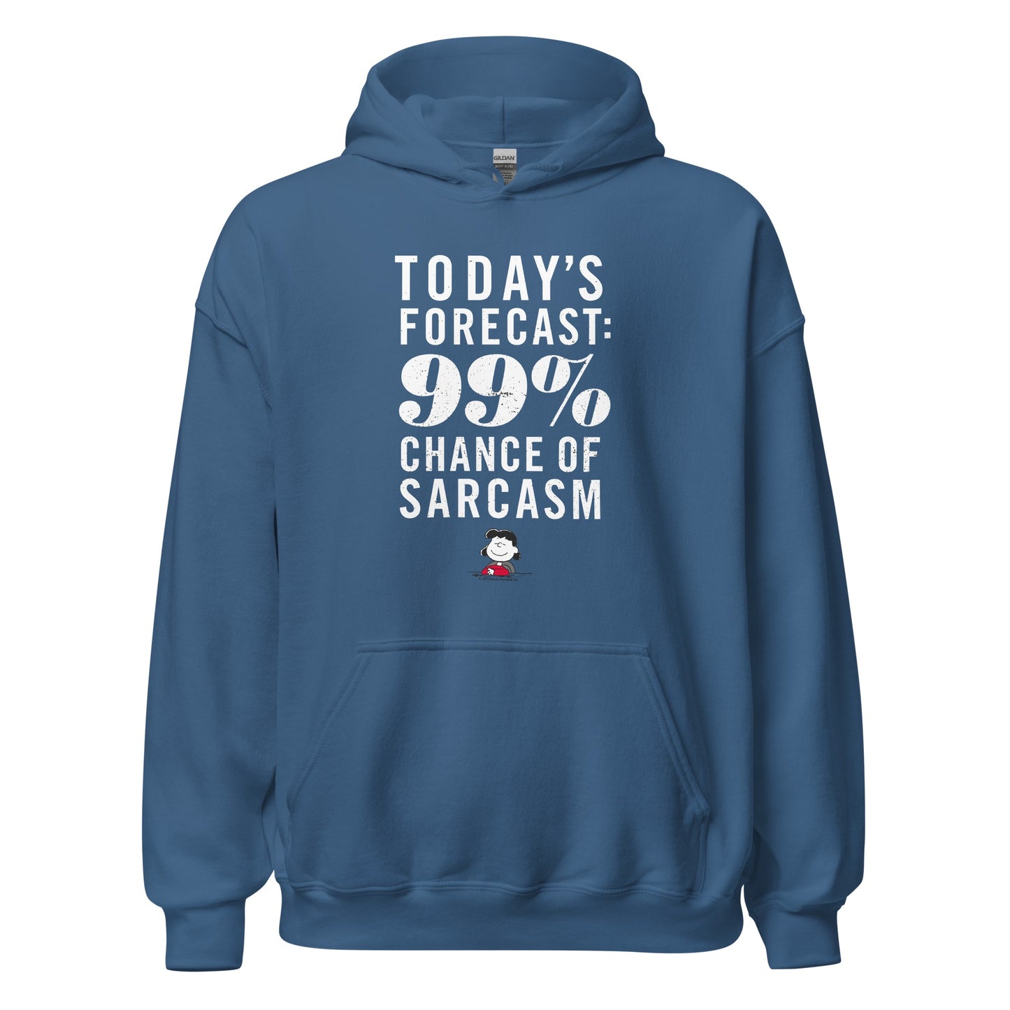 Lucy Chance Of Sarcasm Adult Hoodie
