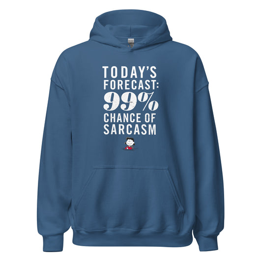 Lucy Chance Of Sarcasm Adult Hoodie-2