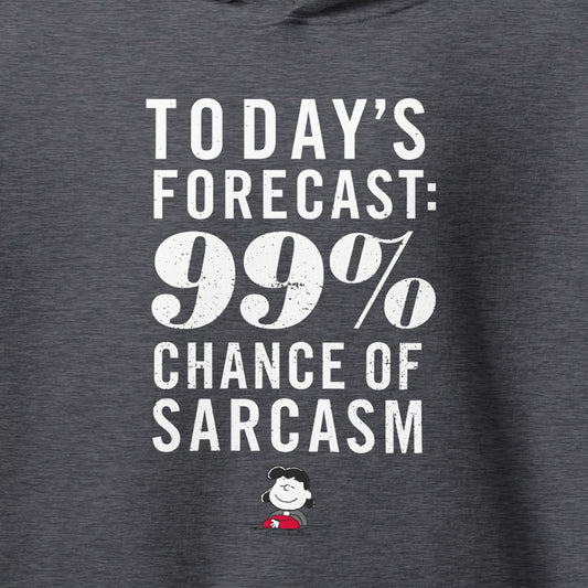 Lucy Chance Of Sarcasm Adult Hoodie-1