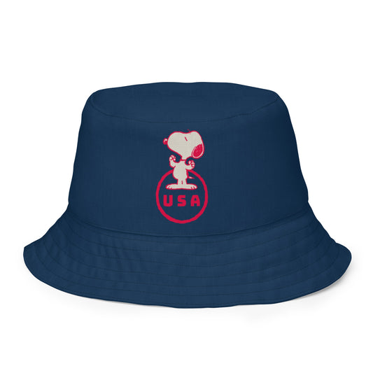 Snoopy Stars Pattern Reversible Bucket Hat-1