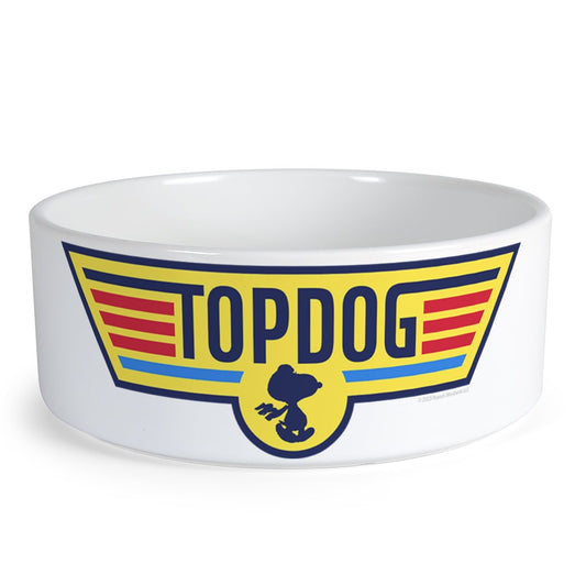 Snoopy Top Dog Personalized Large Pet Bowl-0