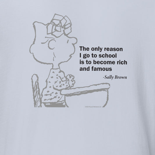 Sally Brown The Only Reason I Go To School T-Shirt-1