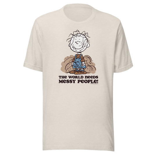 PigPen Messy People Adult T-Shirt-2