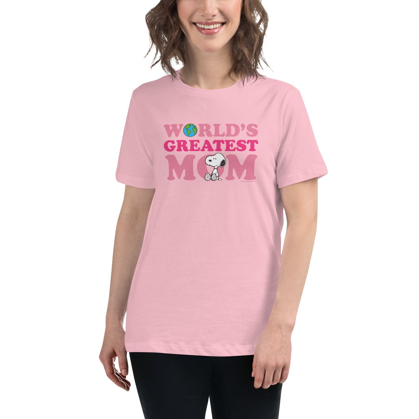 Snoopy World's Greatest Mom Relaxed Women's T-Shirt