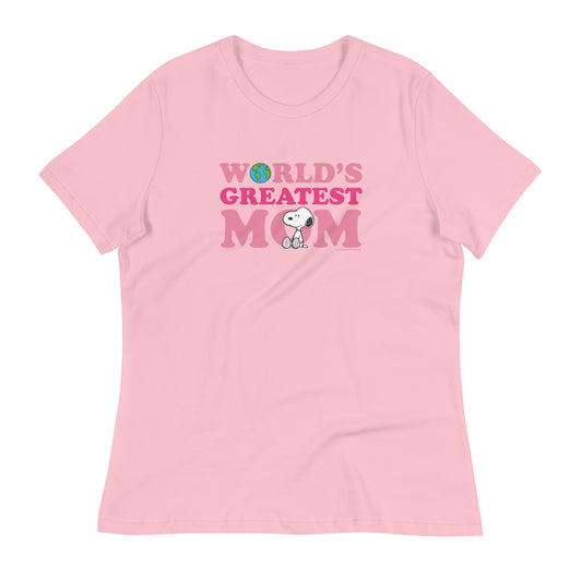 Snoopy World's Greatest Mom Relaxed Women's T-Shirt-0