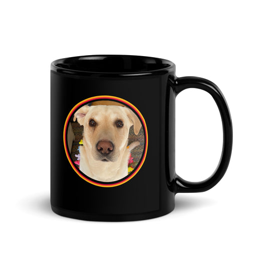 Snoopy I Work So My Dog Can Have A Better Life Personalized Photo Upload Black Mug-1