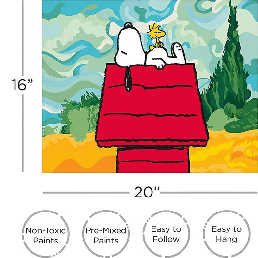 Peanuts Snoopy Chill Art by Numbers-1